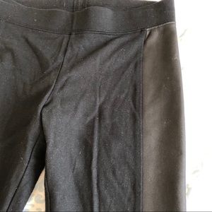 EUC Express Leggings with Leather Stripe Accent